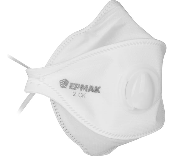 Изображение товара Респиратор 2CK противоаэрозольный ЕРМАК с клапаном FFP2, защита от пыли и аэрозолей до 12 ПДК 638-005