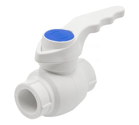 Изображение товара Шаровой кран VRT 20, ручка, PP-R EVER plast, белый 540415