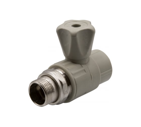 Изображение товара Шаровой кран VRT американка, 25-3/4", прямой, EVER plast, серый 538452