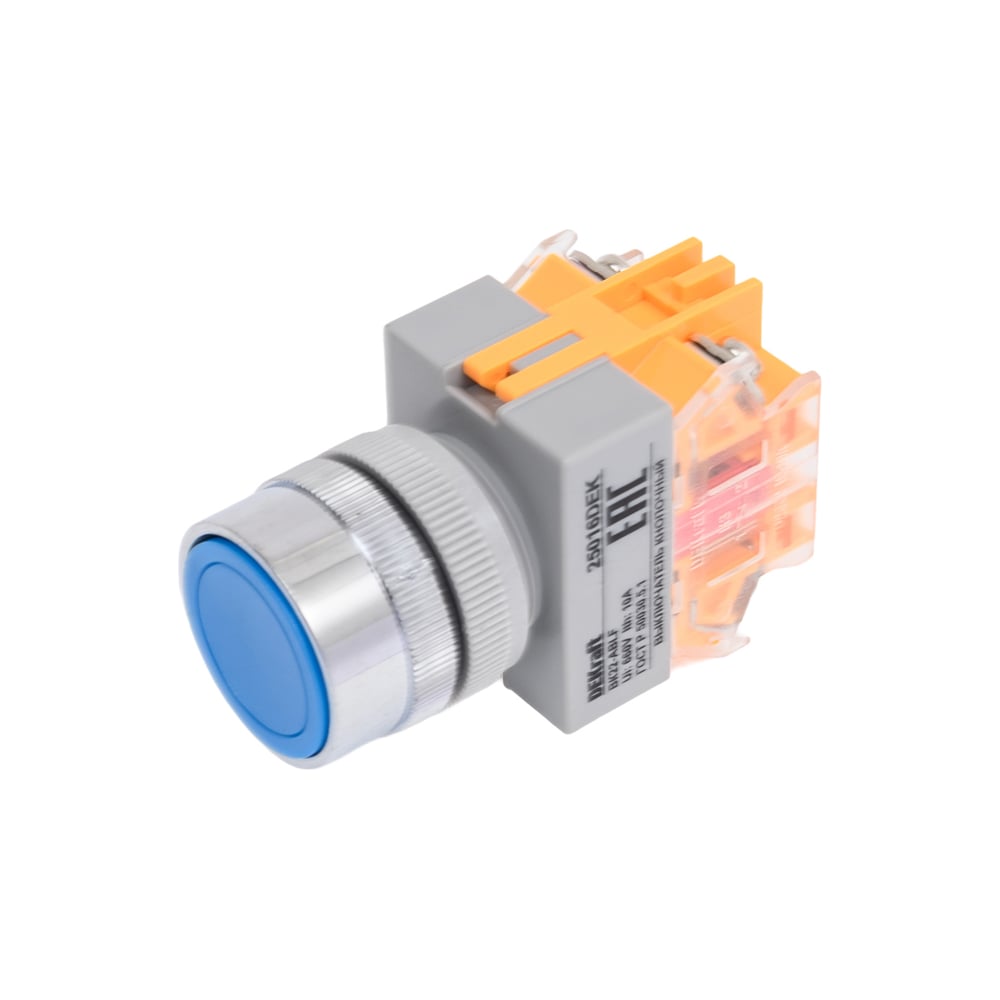 Изображение товара Кнопочный выключатель Dekraft ВК22-ABLF-BLU 25016DEK с защитой IP54