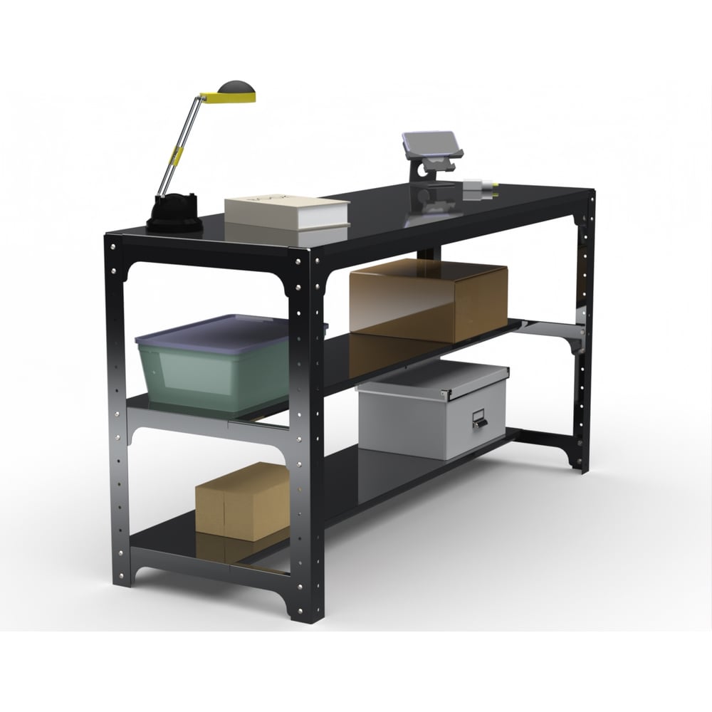 Изображение товара Металлический стол ООО Металекс серия KIT 750х1500х600 мм черный