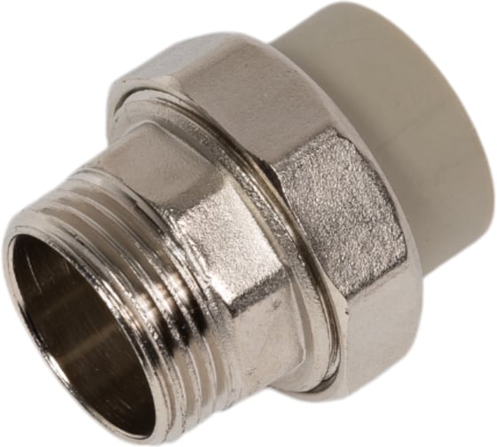 Изображение товара Комбинированная муфта VRT разъемная, наружная, 25х1", EVER plast, серый 540012