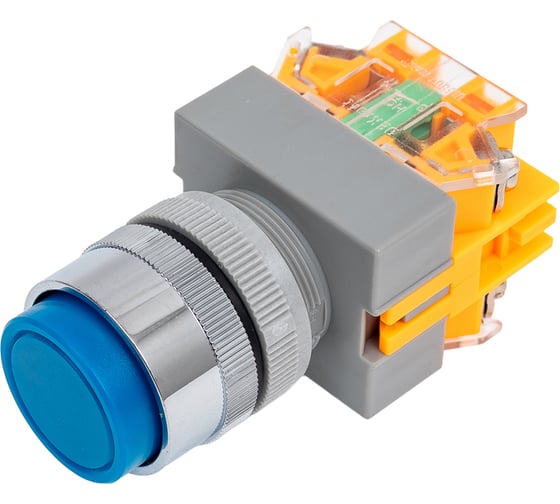 Изображение товара Кнопочный выключатель Dekraft ВК22-ABLFP-BLU 25022DEK