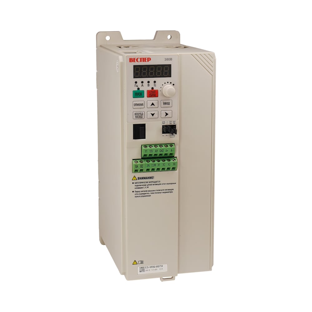 Изображение товара Преобразователь частоты ВЕСПЕР E5-MINI-007H 5,5кВт 380В