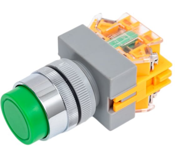Изображение товара Кнопочный выключатель Dekraft ВК22-ABLFP-GRN 25019DEK