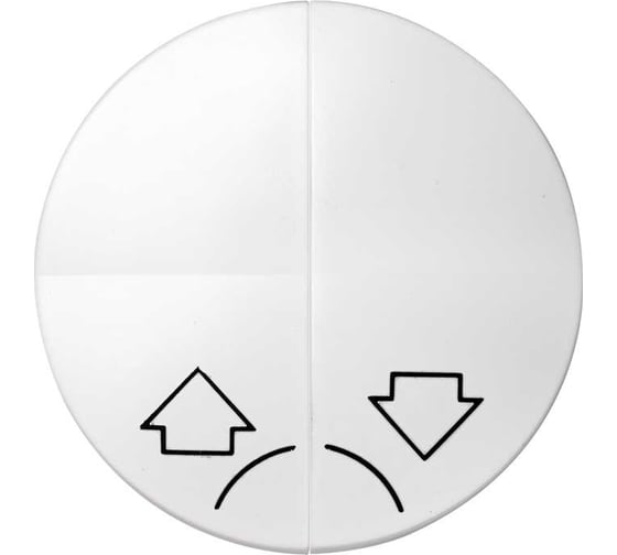 Изображение товара Клавиша для выключателя Simon управления жалюзи без блокировки, 2 шт, S88, белый 88029-30