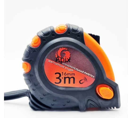 Изображение товара Рулетка APIX 3м х 16 мм магнитный зацеп 62860