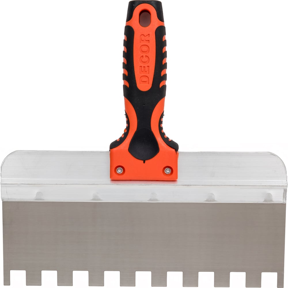 Изображение товара Шпатель DECOR 250 мм с зубцами 14х14 мм нержавеющая сталь удобная рукоять