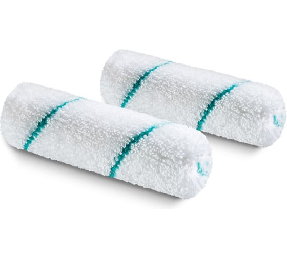 Изображение товара Валик HARDY Eurofaza длина 10 см, D15 мм, ворс 8 мм, без ручки, 2 шт. в упаковке 0123-701510