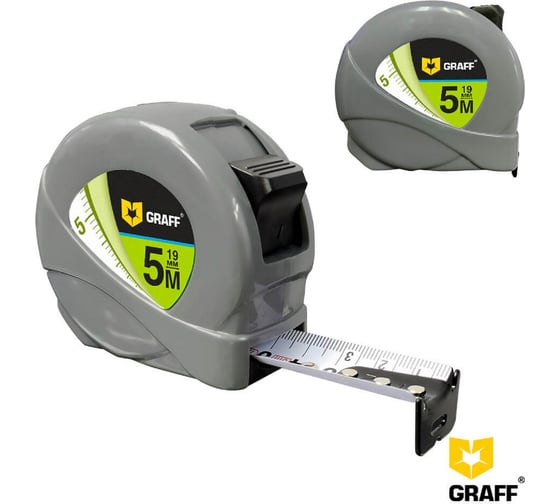 Изображение товара Рулетка GRAFF Standart 5 м, 19 мм 122519