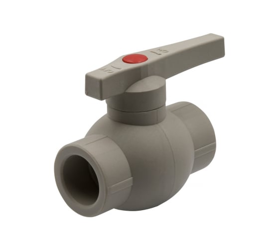 Изображение товара Шаровой кран VRT 25, ручка, PP-R EVER plast, серый 538455