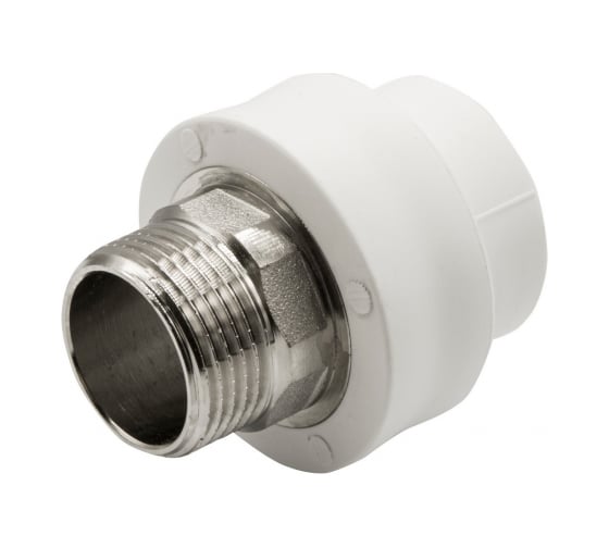 Изображение товара Комбинированная муфта VRT наружная, 32х1", под ключ EVER plast, белый 538231