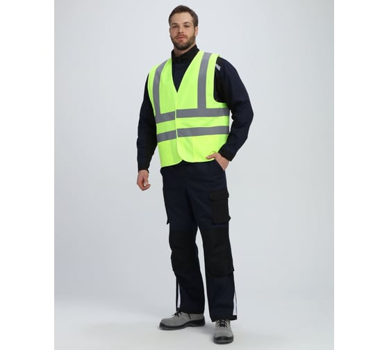 Изображение товара Жилет сигнальный ФАКЕЛ 87489534 ProfLine Specialist с карманами СОП-4 ткань полиэфир, 130, желтый 87489534.005