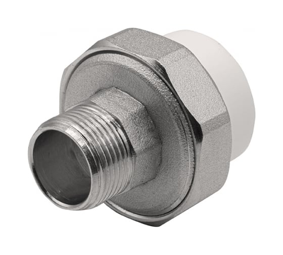 Изображение товара Комбинированная муфта VRT разъемная, наружная, 32х3/4", EVER plast, белый 532442