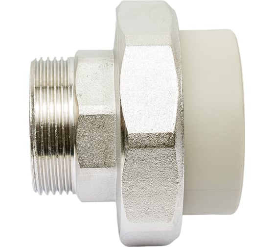 Изображение товара Комбинированная муфта VRT разъемная, наружная, 50х1 1/2", EVER plast, серый 526362