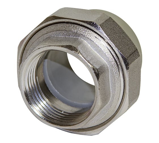 Изображение товара Комбинированная муфта VRT разъемная, внутренняя, 32х1", EVER plast, серый 521594