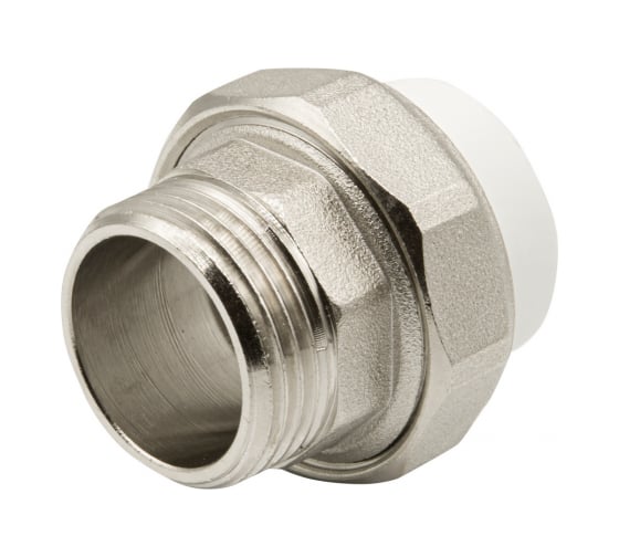 Изображение товара Комбинированная муфта VRT разъемная, наружная, 25х1", EVER plast, белый 532438