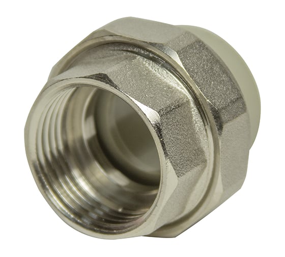 Изображение товара Комбинированная муфта VRT разъемная, внутренняя, 25х1/2", EVER plast, серый 540011