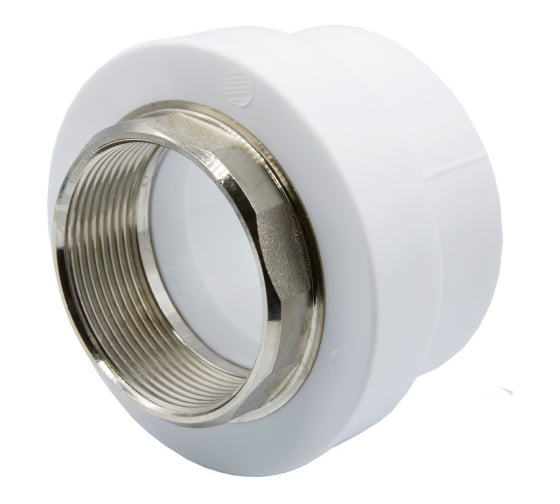 Изображение товара Комбинированная муфта VRT внутренняя, 63х2", под ключ, EVER plast, белый 538234