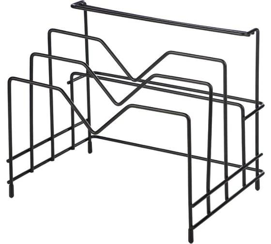 Изображение товара Держатель настольный для крышек/досок Mallony L’ordine Nero, 26,5x19x21 см 107587