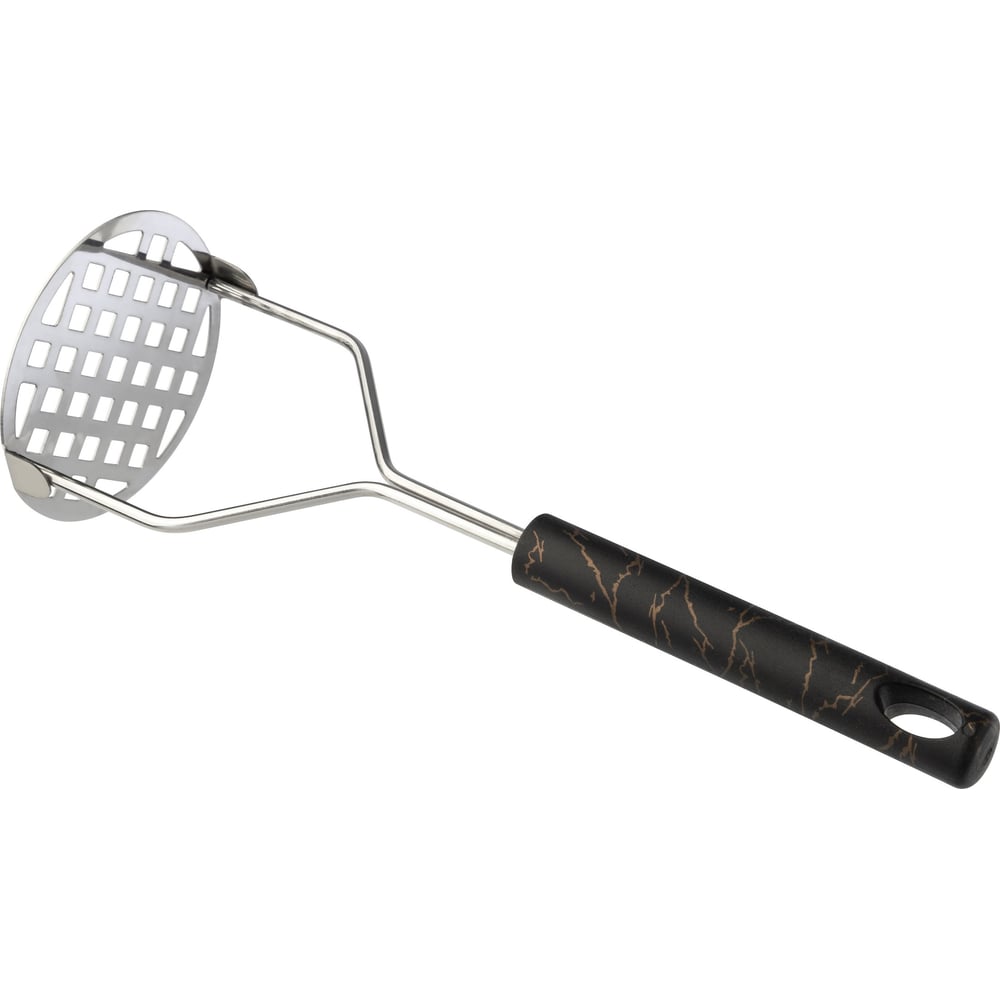 Изображение товара Картофелемялка Mallony MARBLE из нержавеющей стали, с ручкой из полипропилена, размер: 24,5x8.2 см 107866