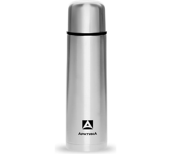 Изображение товара Классический стальной термос Арктика 1 литр, с узким горлом наклейка 101-1000P
