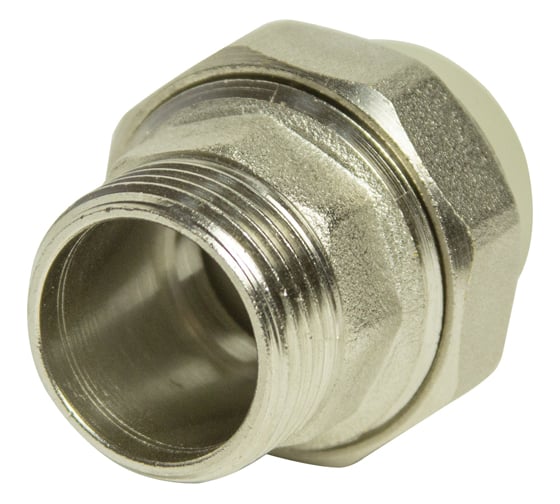 Изображение товара Комбинированная муфта VRT разъемная, наружная, 20х1/2", EVER plast, серый 515316