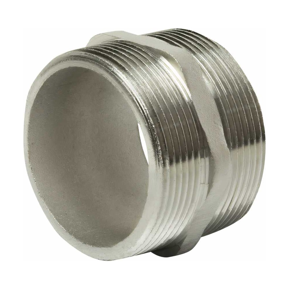 Изображение товара Ниппель VRT 2 дюйма никелированный для наружной наружной резьбы
