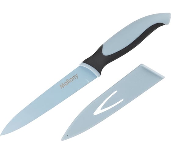 Изображение товара Нож с пластиковой рукояткой Mallony ARNO универсальный, 12,7 cм (в ножнах) 107140