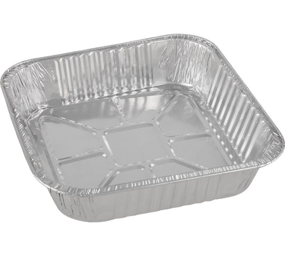 Изображение товара Форма для выпечки Mallony LAMINA, размер 20,5x20,5x4,5 см, из алюм. фольги, квадратная, одноразовая 108085