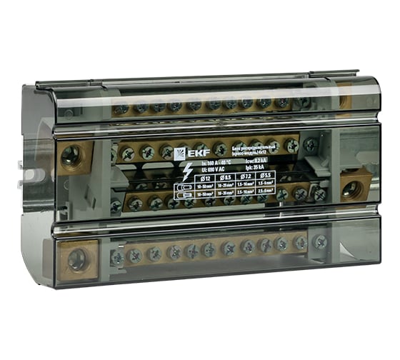 Изображение товара Распределительный блок EKF PROxima 160A, 4x12, кросс-модуль db-160-4x12
