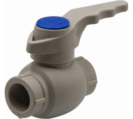 Изображение товара Шаровой кран VRT 20, ручка, PP-R EVER plast, серый 538457