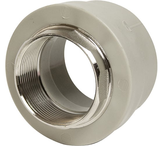 Изображение товара Комбинированная муфта VRT внутренняя, 63х2", под ключ, EVER plast, серый 538318