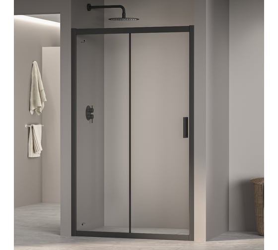 Изображение товара Душевая дверь RGW 140*195 PA-016 B Чёрный/Матовое/6 мм 350801614-24