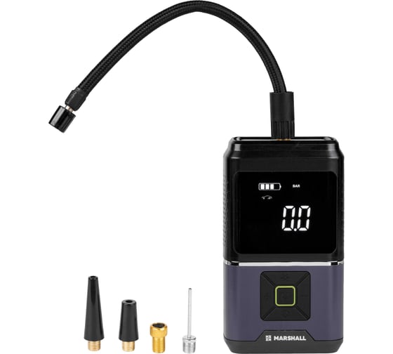 Изображение товара Компрессор автомобильный MARSHALL аккумуляторный 30 л/мин MR0104