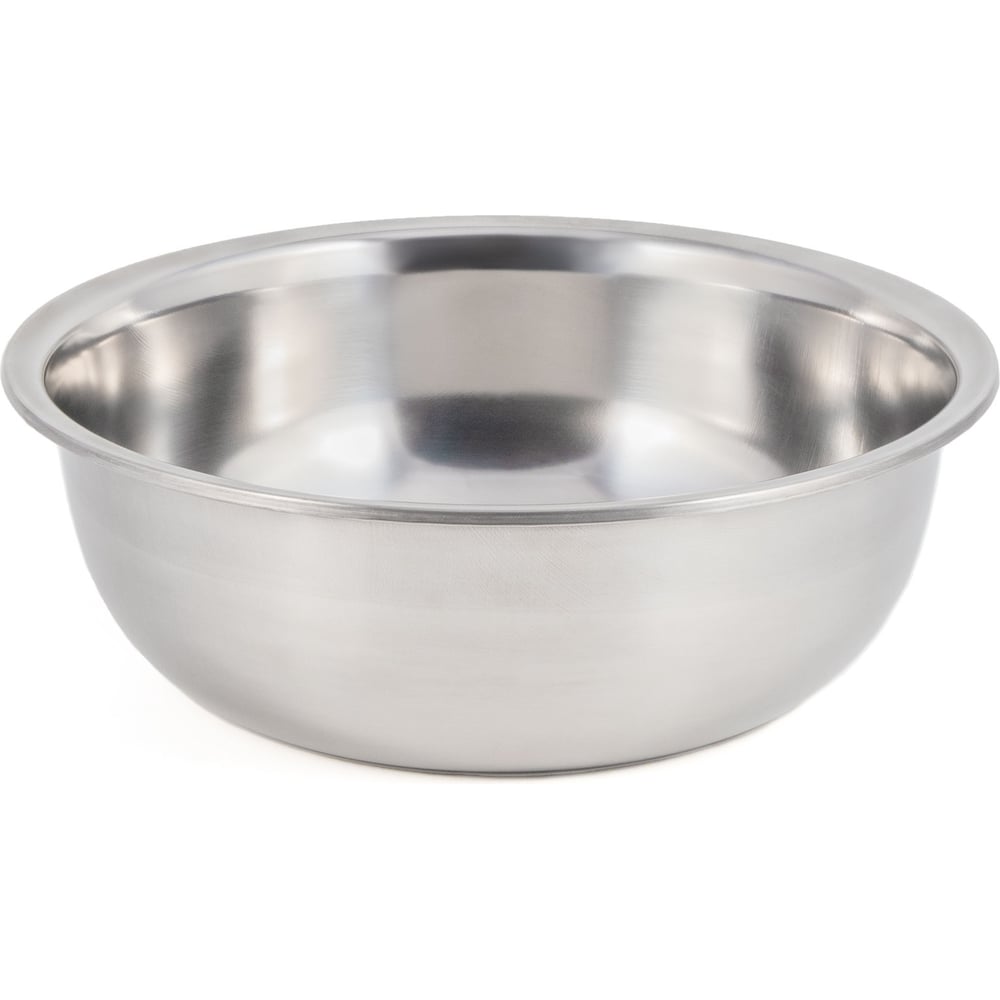 Изображение товара Металлическая миска Следопыт объем 2.6л диаметр 25см серебряная