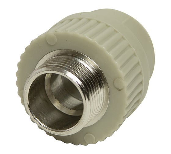 Изображение товара Комбинированная муфта VRT наружная, 25х3/4", EVER plast, серый 538330