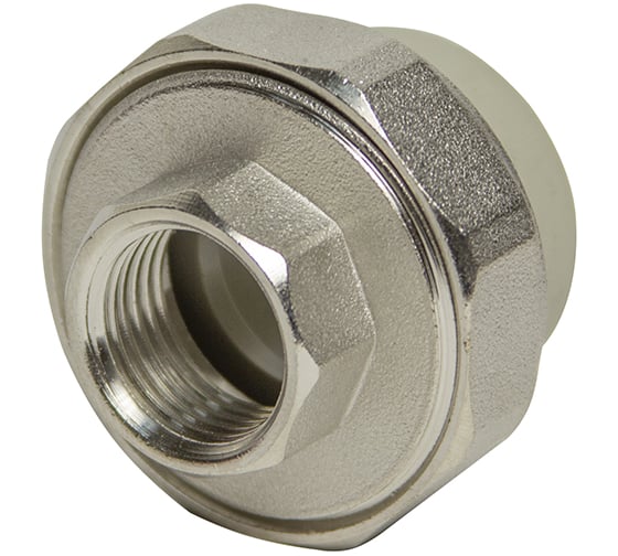 Изображение товара Комбинированная муфта VRT разъемная, внутренняя, 32х3/4", EVER plast, серый 538324