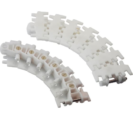 Изображение товара Цепь пластинчатая HS-7100-83 SERIES white, ширина 83 мм, POM, штифт нержавеющий, белый (HGB) Hongsbelt 00-00030209