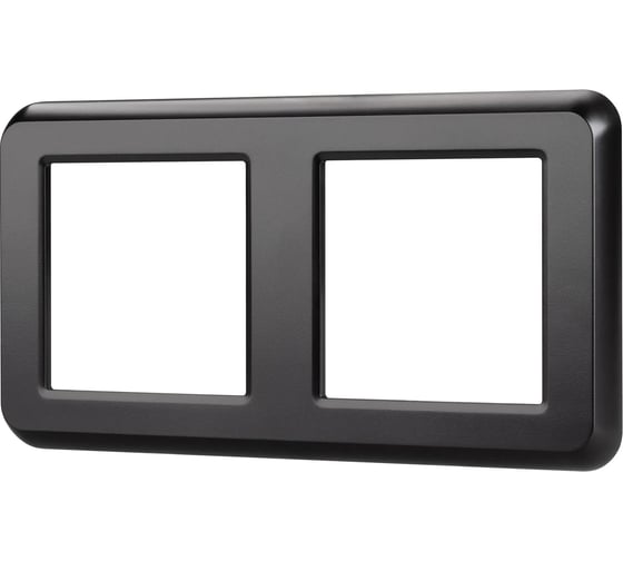 Изображение товара Рамка Arlight пластиковая FRM-VERSA-PL-2-BK 1шт 043778