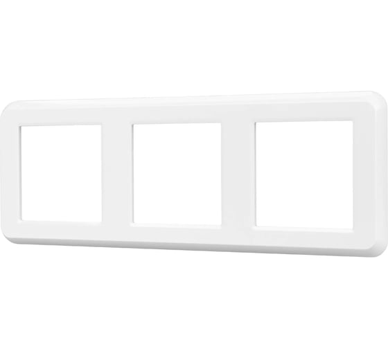 Изображение товара Рамка Arlight пластиковая FRM-VERSA-PL-3-WH 1шт 043782