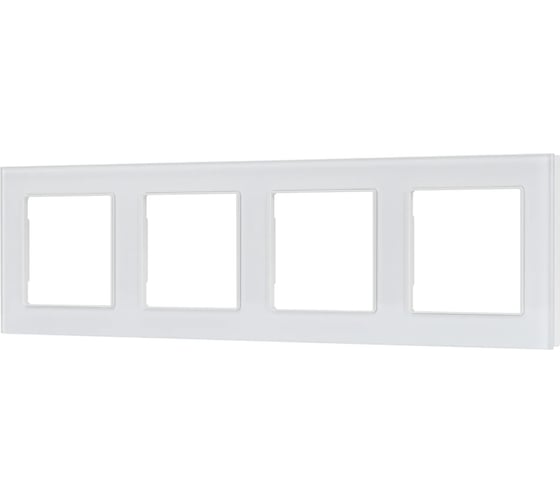 Изображение товара Рамка Arlight стеклянная FRM-GLARE-GS-4-WH 1шт 043802