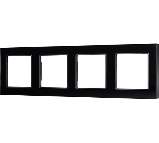 Изображение товара Рамка Arlight стеклянная FRM-GLARE-GS-4-BK 1шт 043803