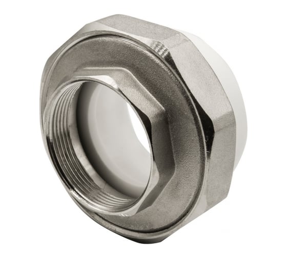 Изображение товара Комбинированная муфта VRT разъемная, внутренняя, 63х2", EVER plast, белый 532428