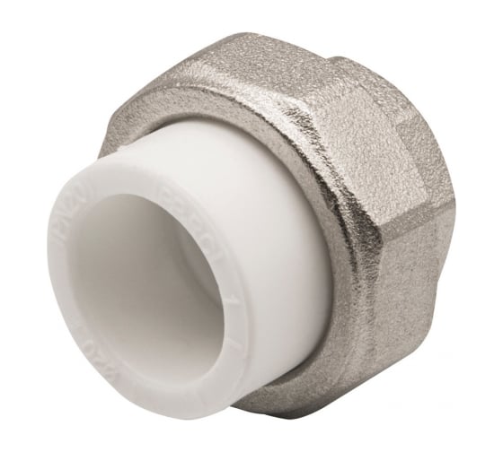 Изображение товара Комбинированная муфта VRT разъемная, внутренняя, 20х1/2", EVER plast, белый 515100