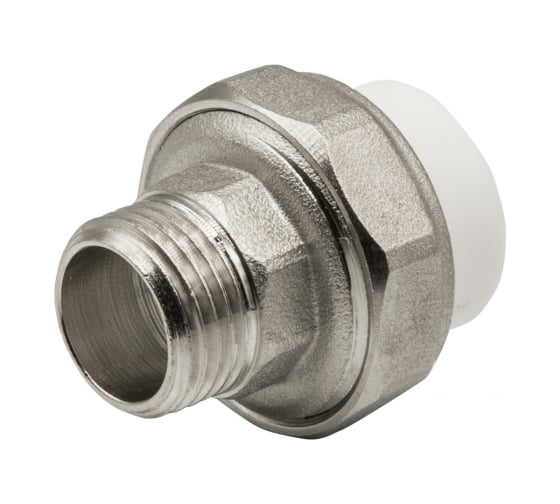 Изображение товара Комбинированная муфта VRT разъемная, наружная, 20х1/2", EVER plast, белый 515103