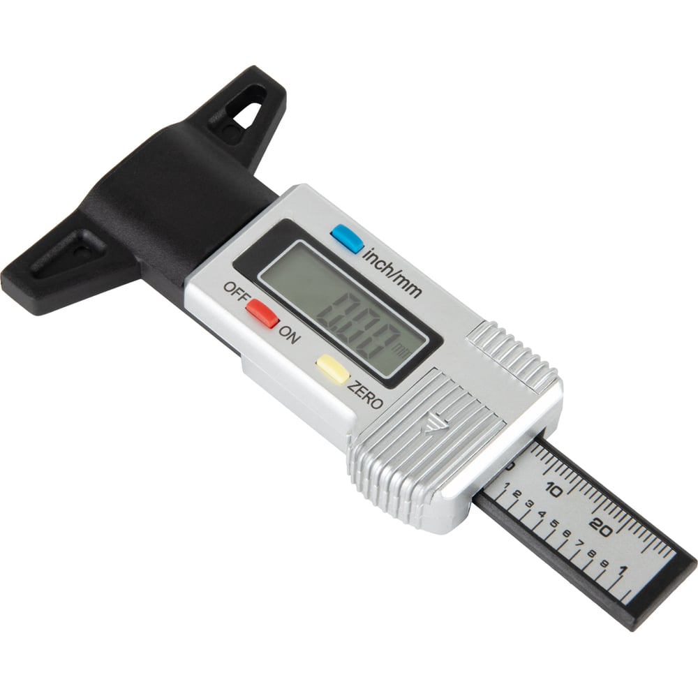 Изображение товара Автомобильный измеритель глубины протектора шин Optimus 0-25 мм OPT-TM025