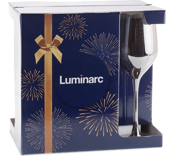 Изображение товара Набор бокалов для вина LUMINARC СЕЛЕСТ сияющий графит, 6 шт., 270 мл P1565