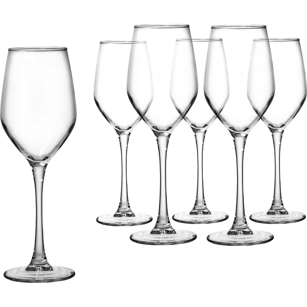 Изображение товара Набор бокалов для вина LUMINARC СЕЛЕСТ 6 шт 270 мл закаленное стекло классика