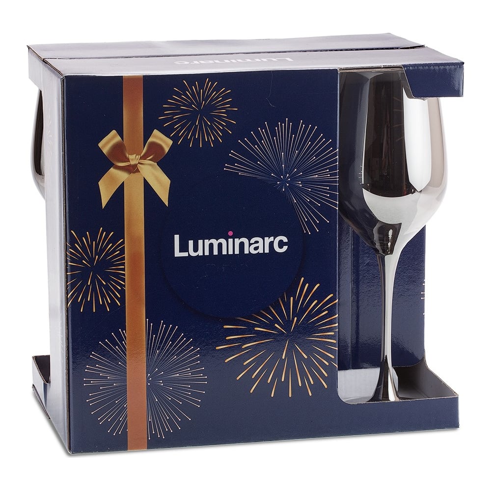 Изображение товара Набор бокалов для вина LUMINARC СЕЛЕСТ 6 шт 350 мл графитовый дизайн
